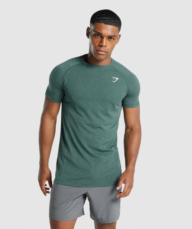 Gymshark Vital Light seamless Mørke Grønn | zo55efLlQmh