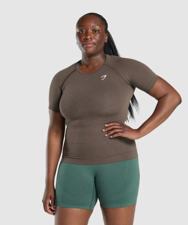 Gymshark Vital Seamless 2.0 Brune | GF6XhAYxk5o