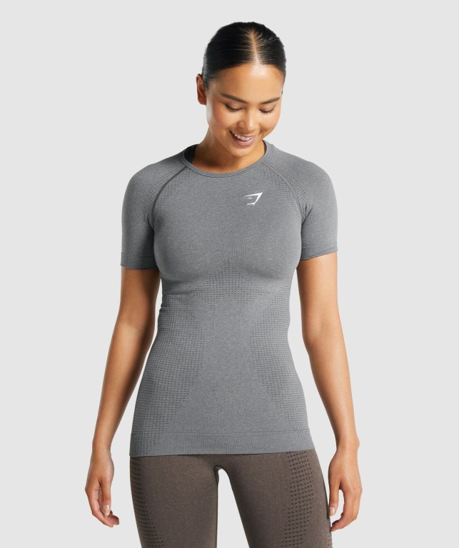 Gymshark Vital Seamless 2.0 Grå | eRA3w37zlfa