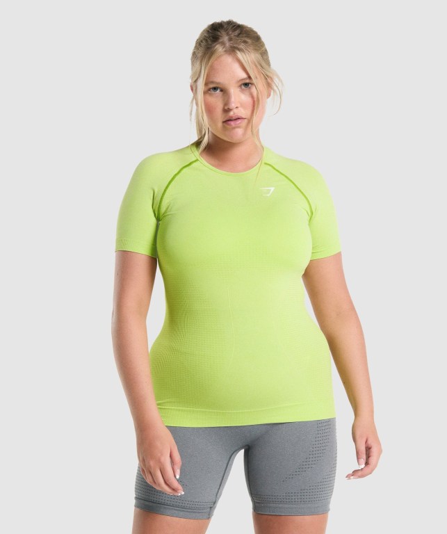 Gymshark Vital Seamless 2.0 Gul | nj7w32Ebe5g