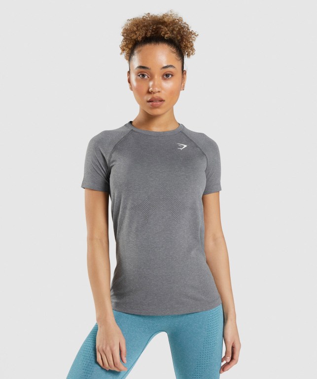 Gymshark Vital Seamless 2.0 Light Grå | pbdEkcvIlRj