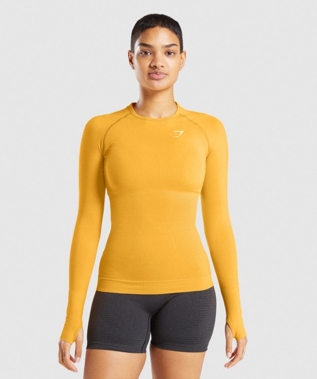 Gymshark Vital Seamless 2.0 Top Gul | eEgDJzhymPD