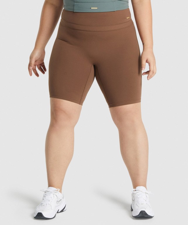 Gymshark Whitney Cycling Brune | rJxL96YjMCF