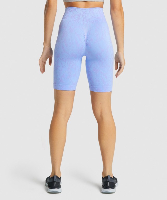 Gymshark Adapt Animal Seamless Cycling Lyse Blå | vnchuwGE1MR