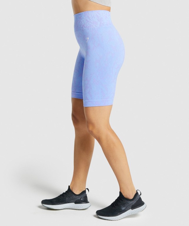 Gymshark Adapt Animal Seamless Cycling Lyse Blå | vnchuwGE1MR