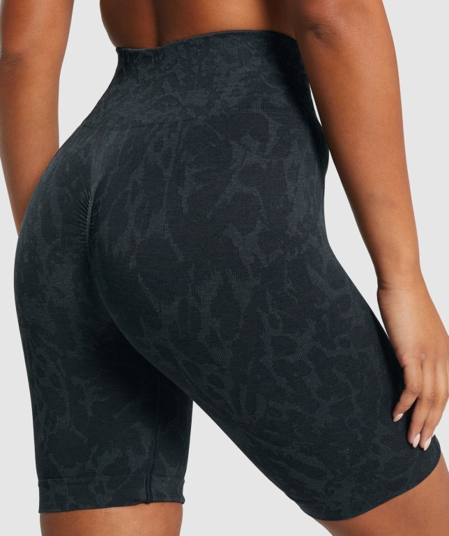 Gymshark Adapt Animal Seamless Cycling Svarte | iaFj4jzC59i