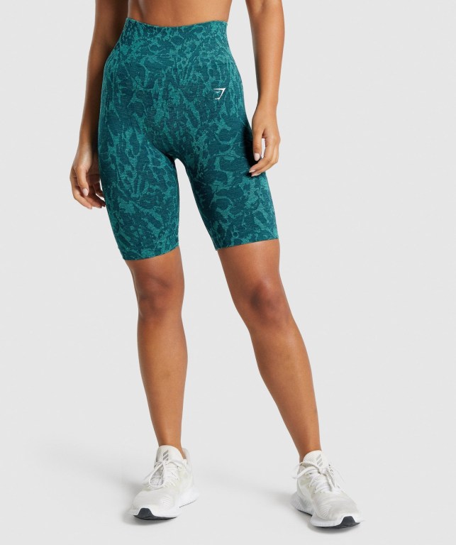 Gymshark Adapt Animal Seamless Cycling Turkis | yctxMUEpWBC