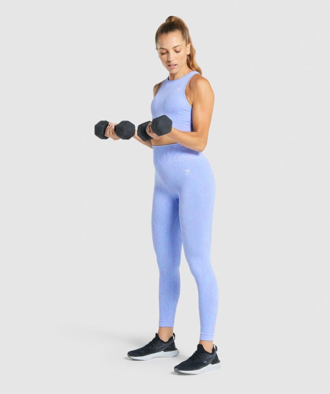 Gymshark Adapt Animal Seamless Sports Bra Lyse Blå | koik1pYi3Wx