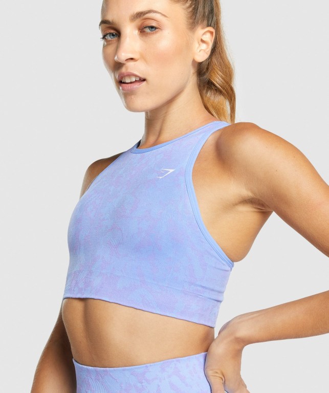 Gymshark Adapt Animal Seamless Sports Bra Lyse Blå | koik1pYi3Wx