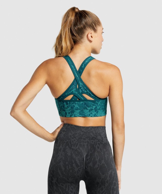 Gymshark Adapt Animal Seamless Sports Bra Turkis | oMrZDGtmfEf