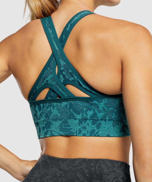 Gymshark Adapt Animal Seamless Sports Bra Turkis | oMrZDGtmfEf