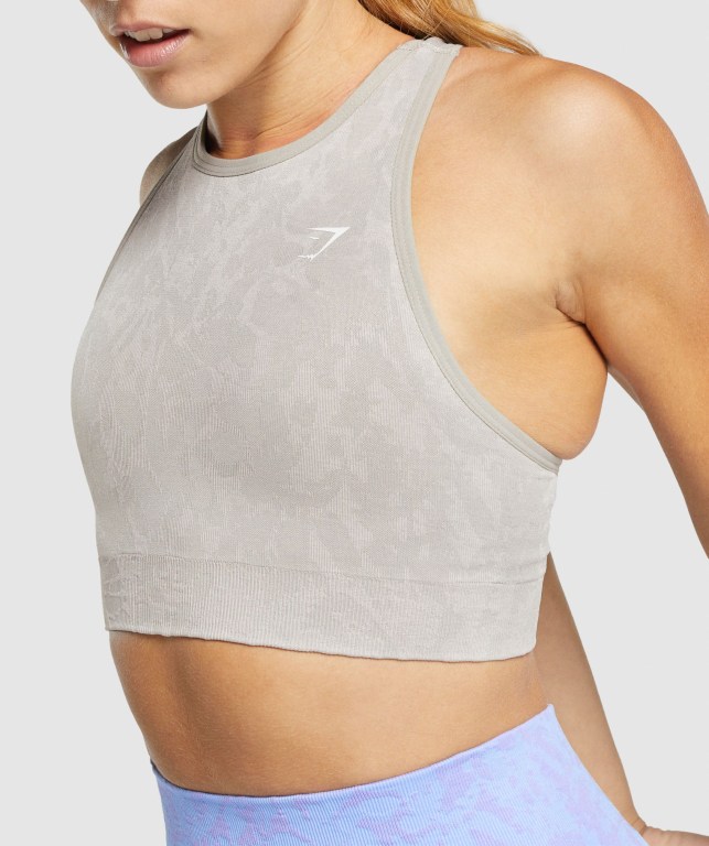 Gymshark Adapt Animal Seamless Sports Bra Grå | oy7CpraVZkr