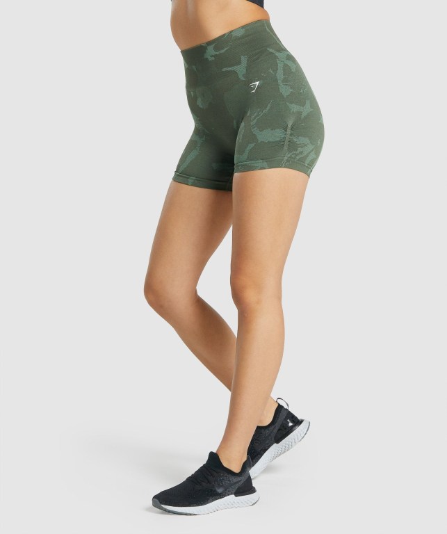 Gymshark Adapt Camo Seamless Grønn | VsKxuhgl2E5