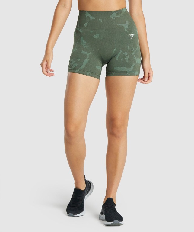 Gymshark Adapt Camo Seamless Grønn | VsKxuhgl2E5