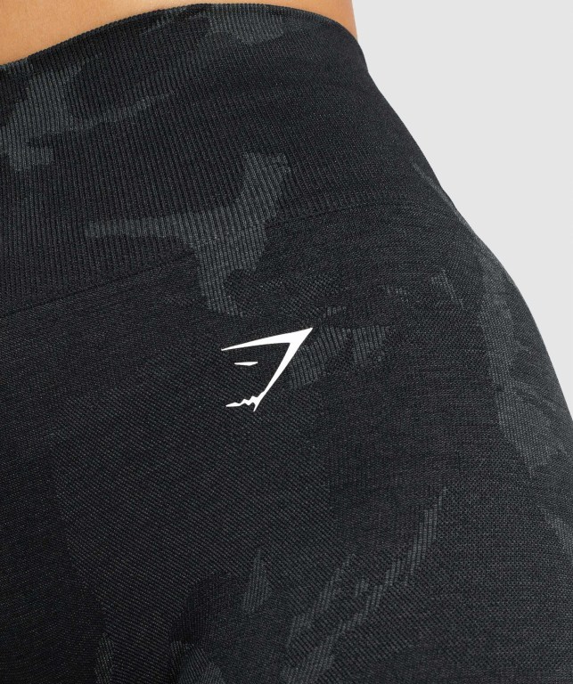 Gymshark Adapt Camo Seamless Svarte | zfTgRYmBFaG