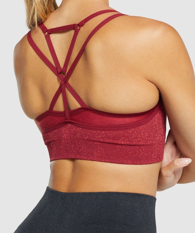 Gymshark Adapt Fleck Seamless Sports Bra Burgunder | 9iPNpXvuumw