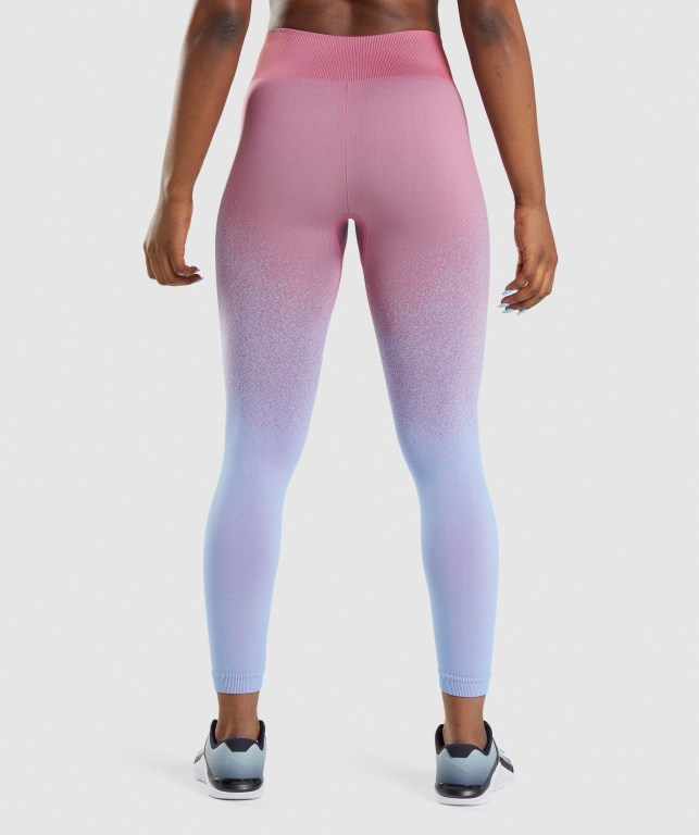 Gymshark Adapt Ombre Seamless Rosa Rosa Lyse Blå | S79CR3X3dtD