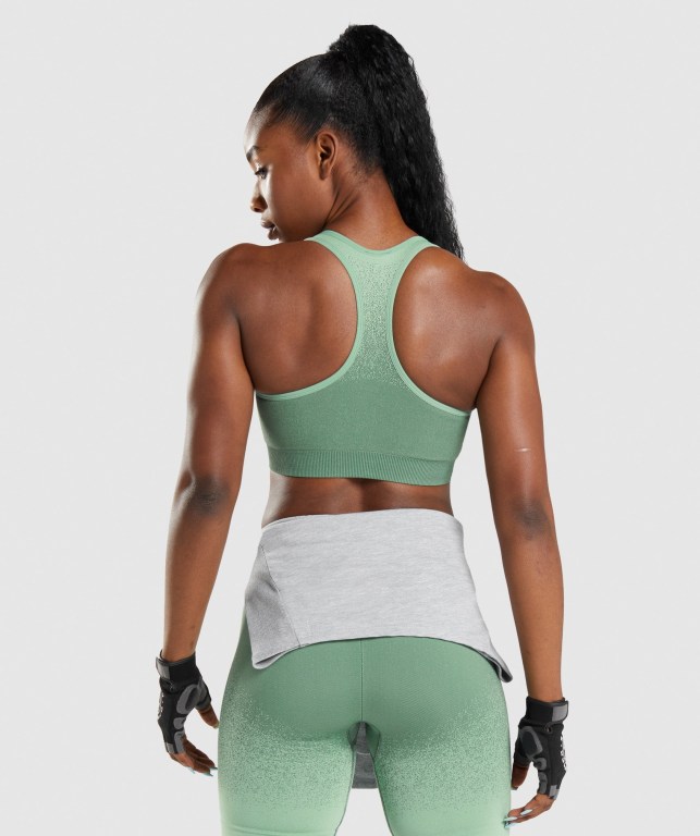 Gymshark Adapt Ombre Seamless Sports Bra Grønn Lyse Grønn | FMc7VeLHE4K