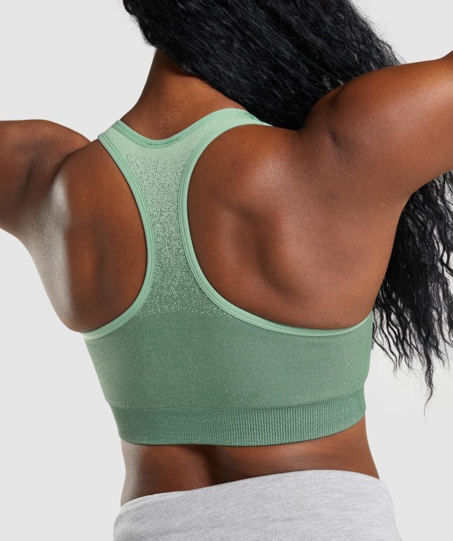 Gymshark Adapt Ombre Seamless Sports Bra Grønn Lyse Grønn | FMc7VeLHE4K