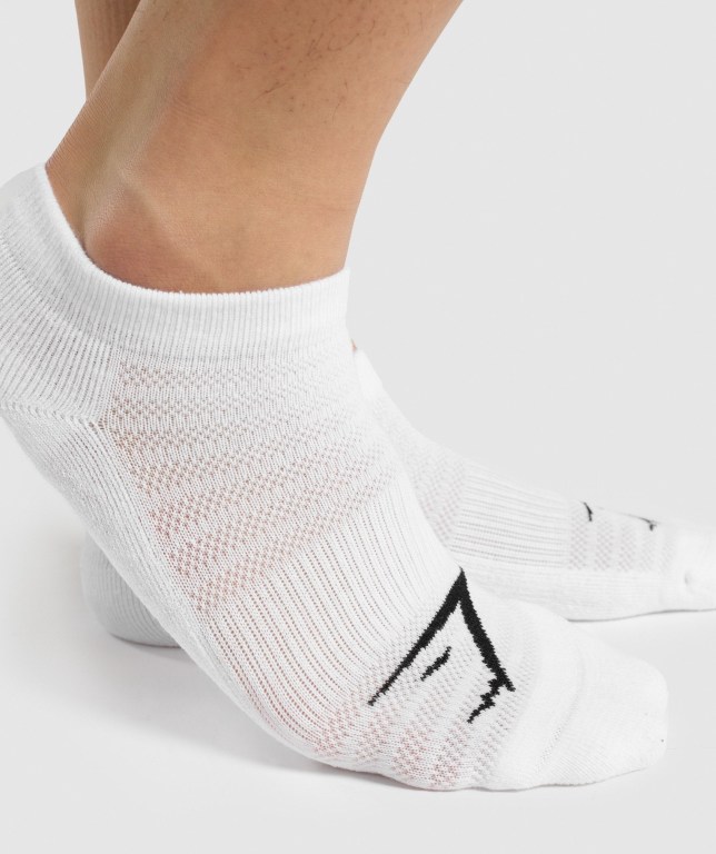 Gymshark Ankle 3pk Hvite Lyse Grå Svarte | sJAPtAsgDNj