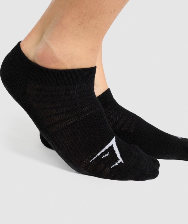 Gymshark Ankle 3pk Svarte | FUselGB6jI5