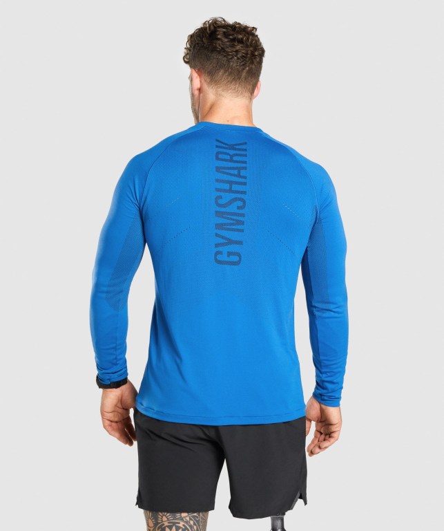 Gymshark Apex Seamless Blå | JGaqbWDtYAa