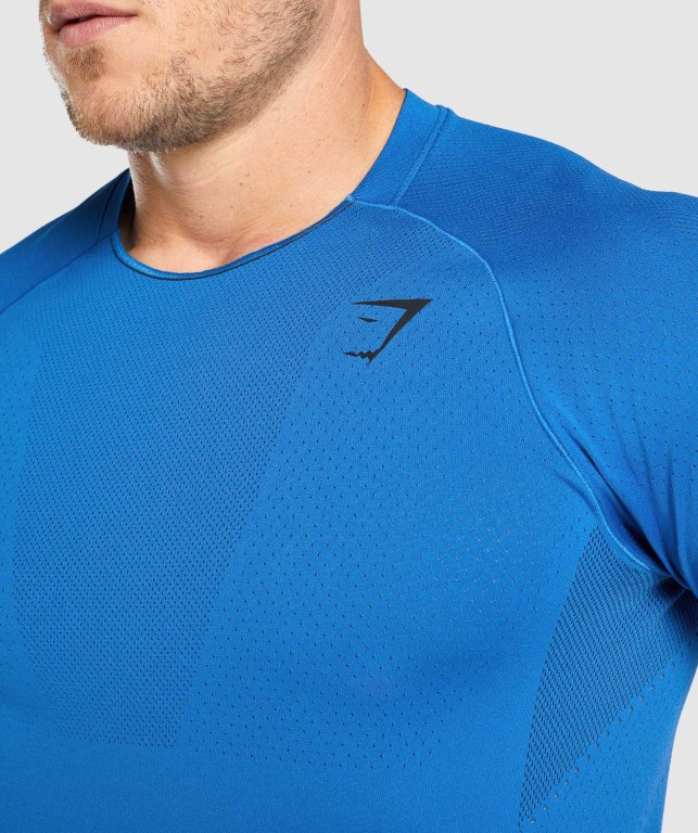 Gymshark Apex Seamless Blå | JGaqbWDtYAa