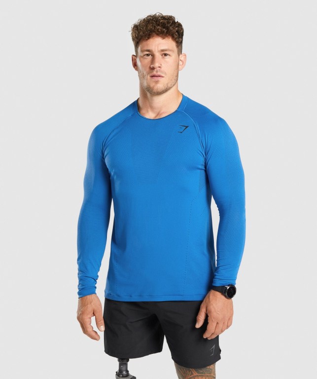 Gymshark Apex Seamless Blå | JGaqbWDtYAa