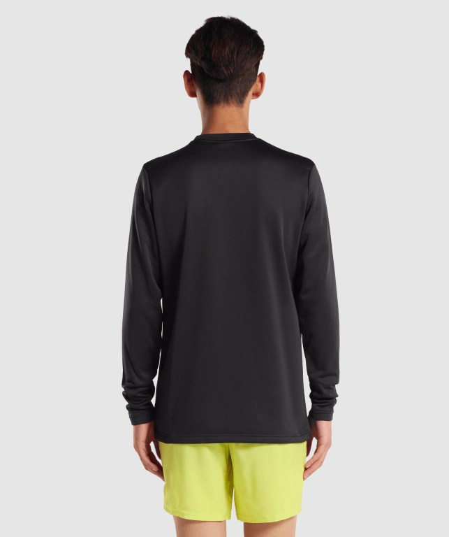 Gymshark Arrival Crew Sweatshirt Svarte | CqOqRBu3jv8