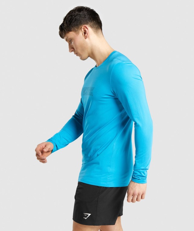 Gymshark Arrival Graphic Blå | SCwBwo6ULgb