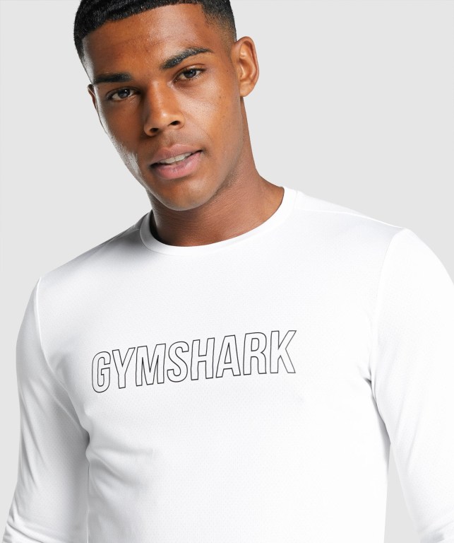 Gymshark Arrival Graphic Hvite | 9otKB7kvbpL