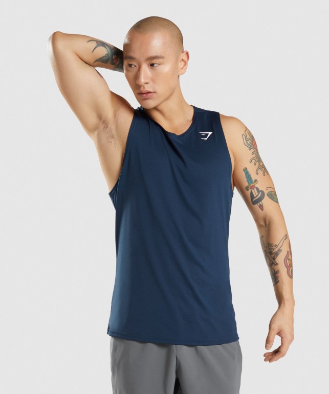 Gymshark Arrival Marineblå | wuS9fqrEHx2