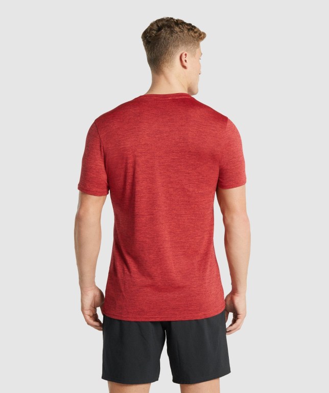 Gymshark Arrival Marl Rød | IUALMg6ICbn