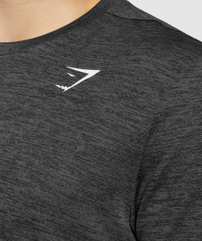 Gymshark Arrival Marl Svarte | JbNDzzDIRQR