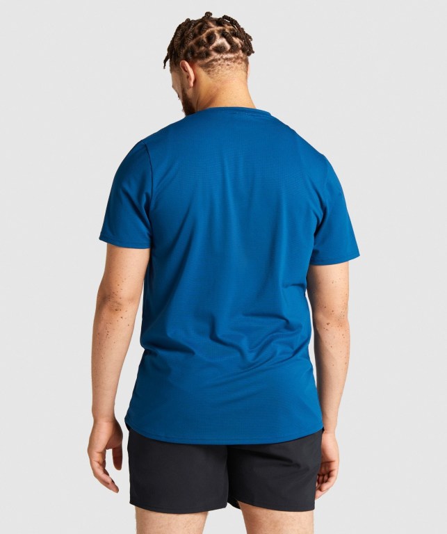 Gymshark Arrival Regular Fit Blå | W4rdm6l1cU8