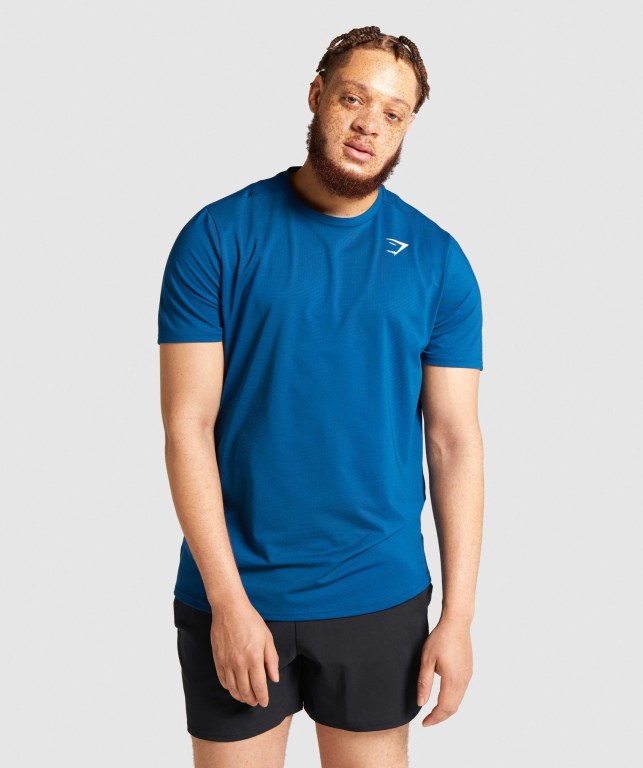 Gymshark Arrival Regular Fit Blå | W4rdm6l1cU8