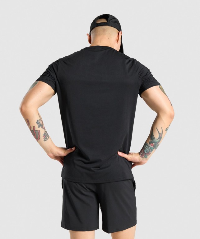 Gymshark Arrival Regular Fit Svarte | SDqE9LUIGz6