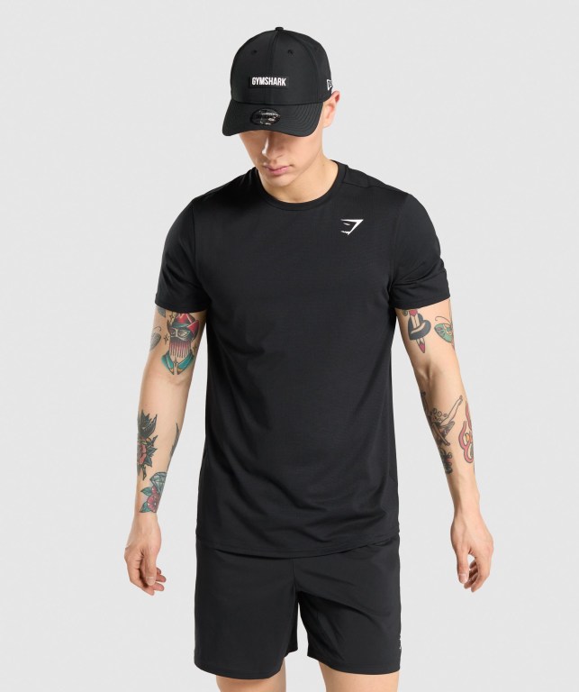 Gymshark Arrival Regular Fit Svarte | SDqE9LUIGz6