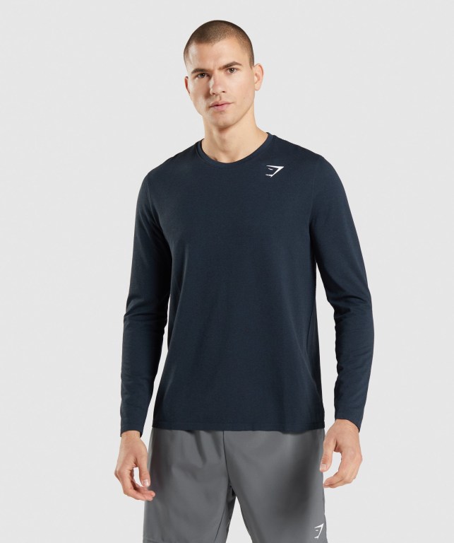 Gymshark Arrival Seamless Marineblå | Aaauhm9QbPa