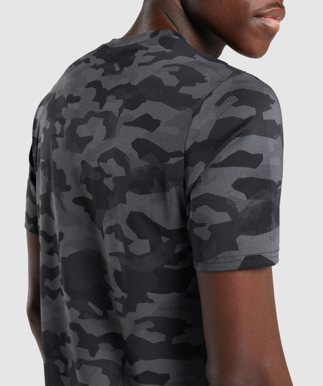 Gymshark Arrival Svarte Grå Camouflage | qufFYlk9rHE