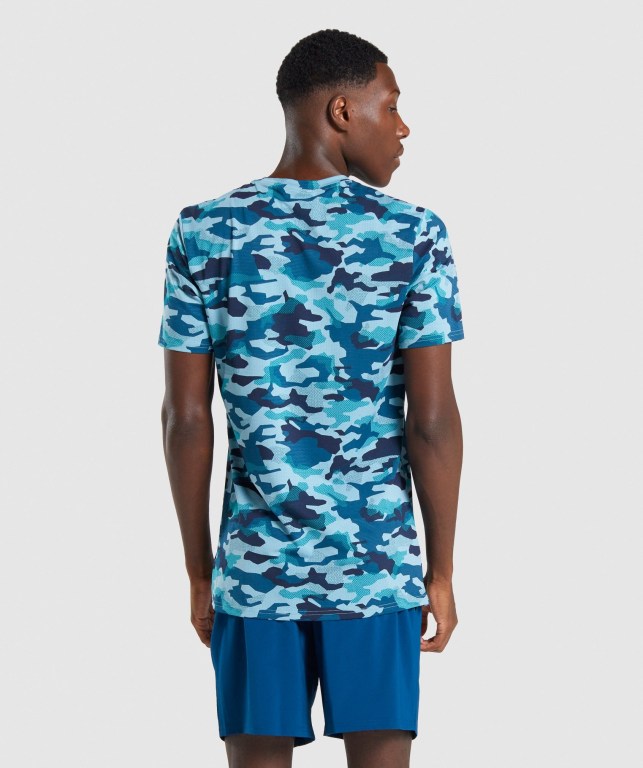 Gymshark Arrival Turkis Camouflage | 6k6KgFxr8Lt