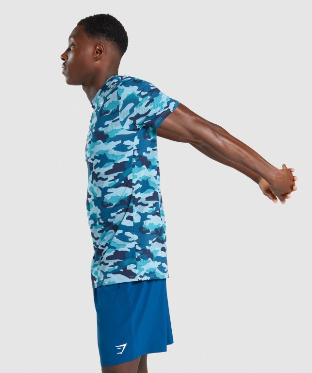 Gymshark Arrival Turkis Camouflage | 6k6KgFxr8Lt