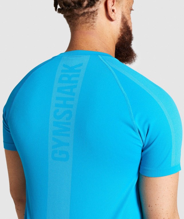 Gymshark Aspect Lette Seamless Blå | yzwSGuIQN7l