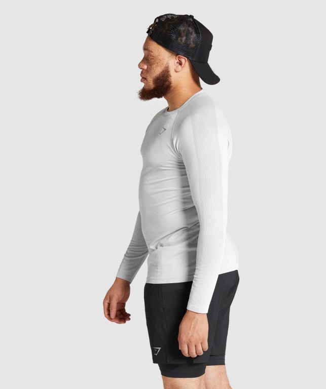 Gymshark Aspect Lette Seamless Lyse Grå | 6evT7JUAXKR