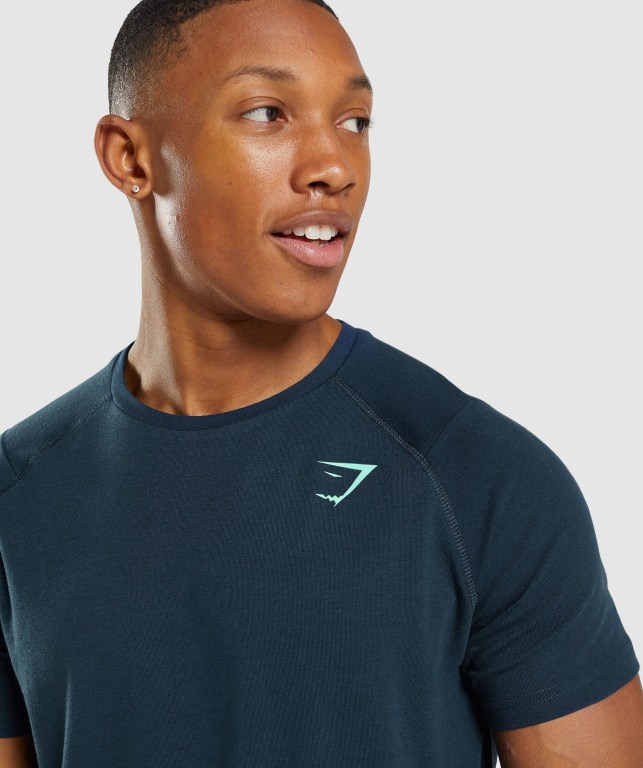 Gymshark Bold Marineblå | MPuqdeAy3x4