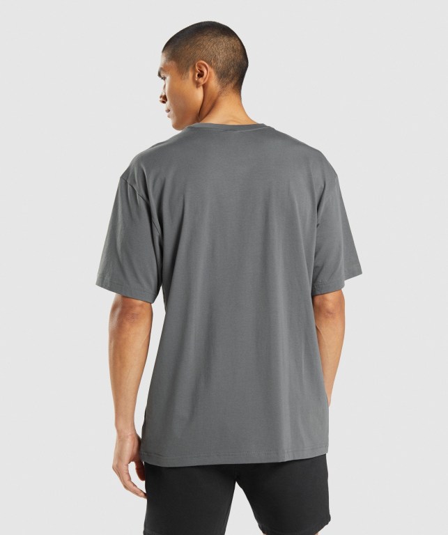 Gymshark Central Oversized Grå | NOTPjSRxiHt