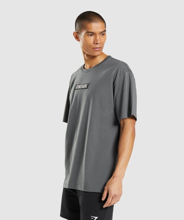 Gymshark Central Oversized Grå | NOTPjSRxiHt