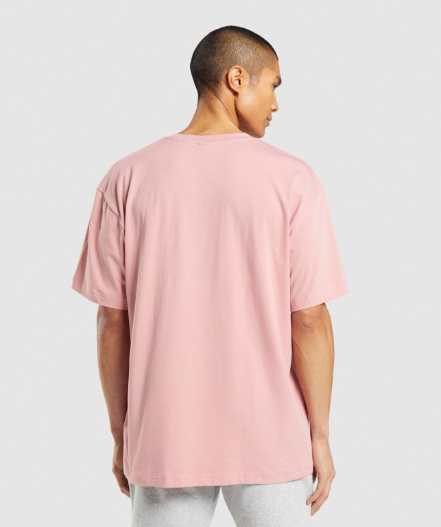 Gymshark Central Oversized Rosa | hIXQumCTTQL