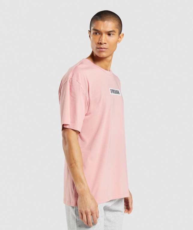 Gymshark Central Oversized Rosa | hIXQumCTTQL