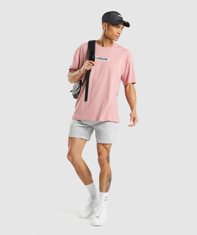 Gymshark Central Oversized Rosa | hIXQumCTTQL